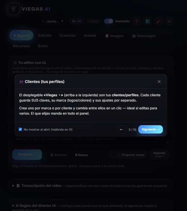 Multi-cliente — Viegas AI