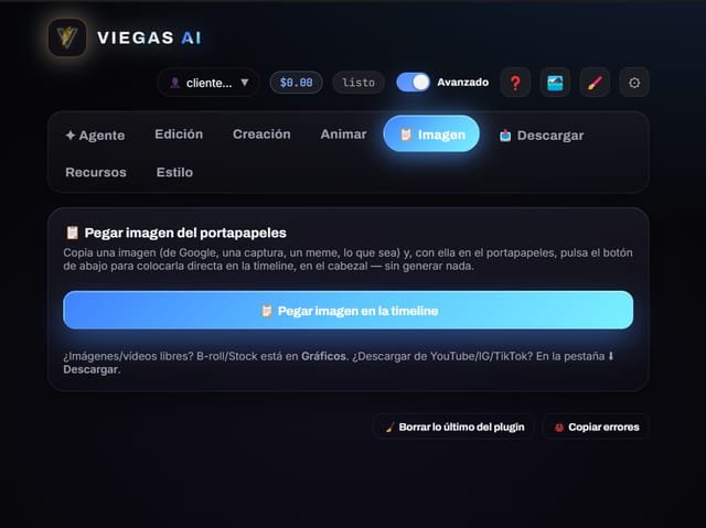 Pegar imagen — Viegas AI