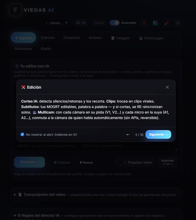 Edición completa — Viegas AI