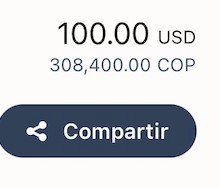 Cobro de 100 USD recibido por Adolfo José Vera