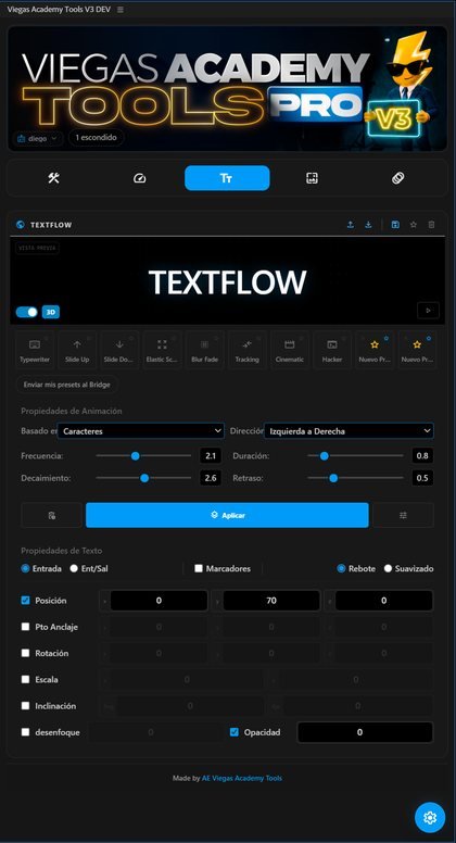 Textflow — Viegas Academy Tools V4