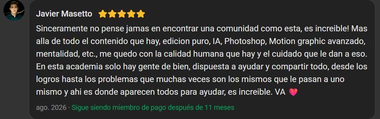 Reseña de un alumno de Viegas Academy PRO en Skool