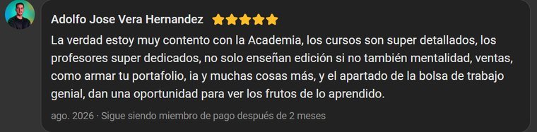 Reseña de un alumno de Viegas Academy PRO en Skool