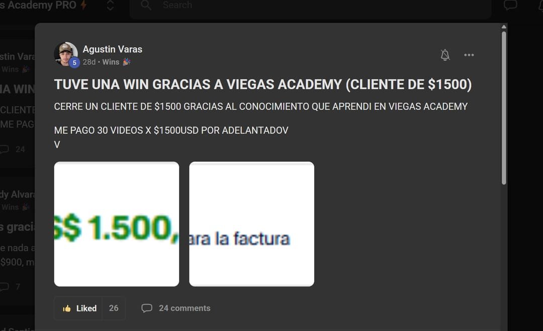 Testimonio de alumno de Viegas Academy