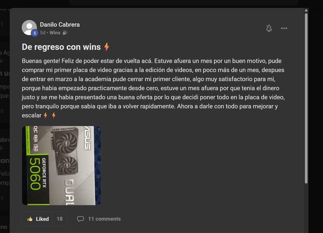 Testimonio de alumno de Viegas Academy