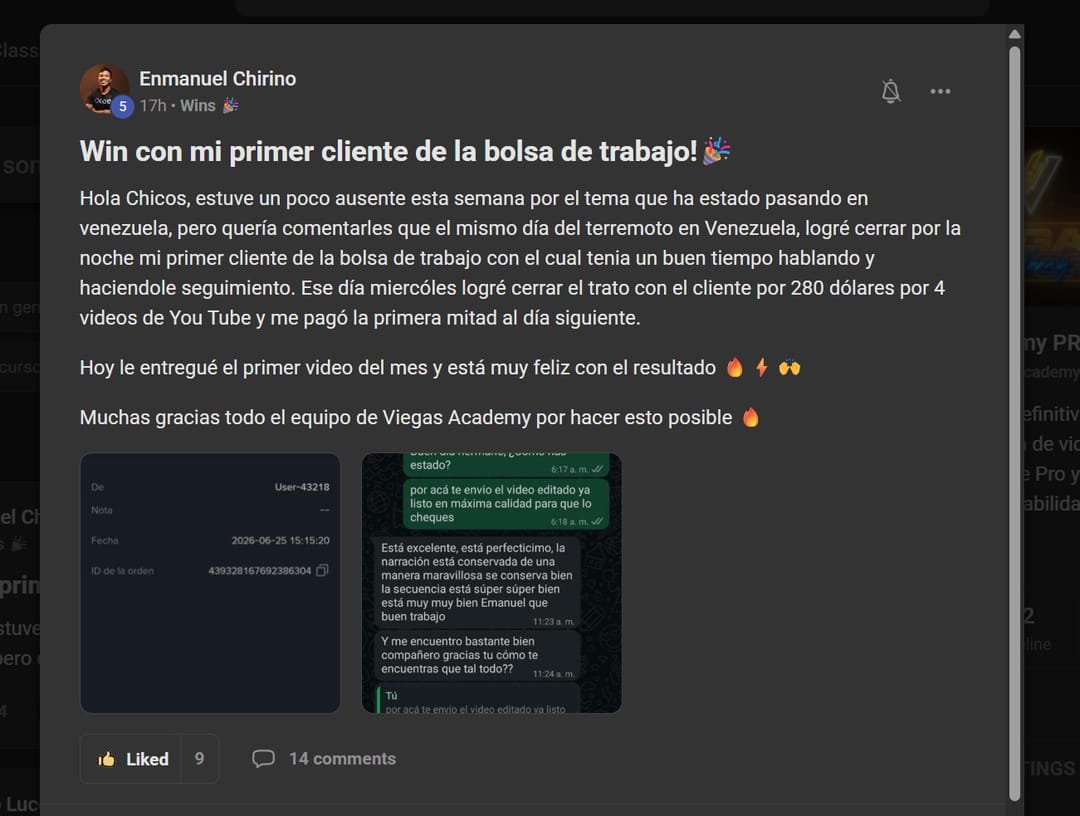 Testimonio de alumno de Viegas Academy