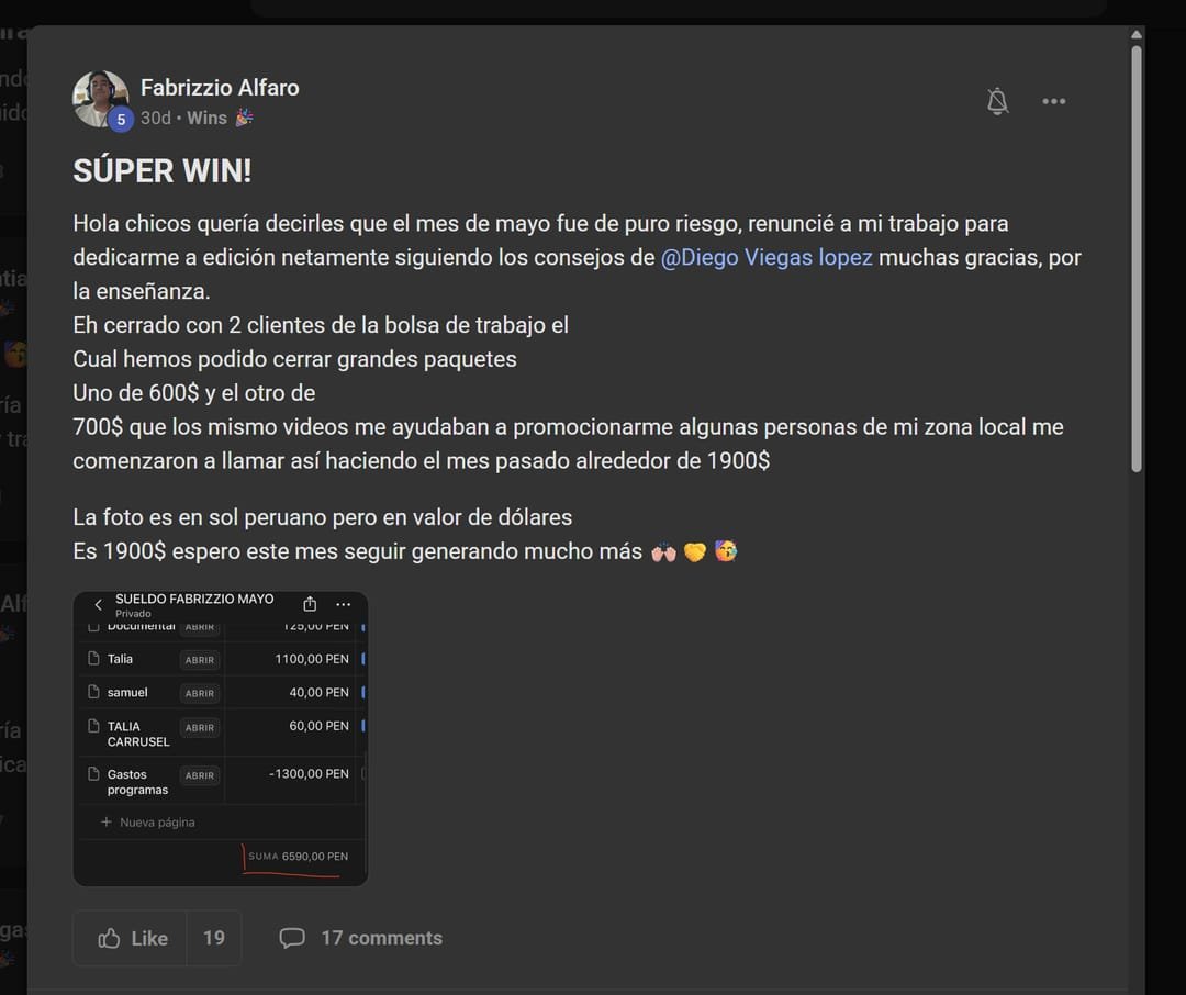 Testimonio de alumno de Viegas Academy