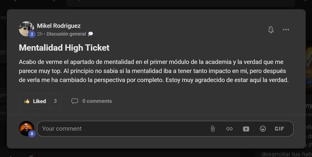 Testimonio de alumno de Viegas Academy