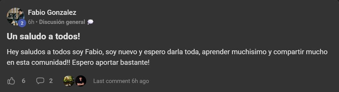 Nuevo miembro de Viegas Academy PRO